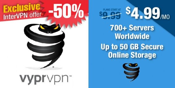 Vyprvpn: Exclusive InterVPN 50% discount Offer
