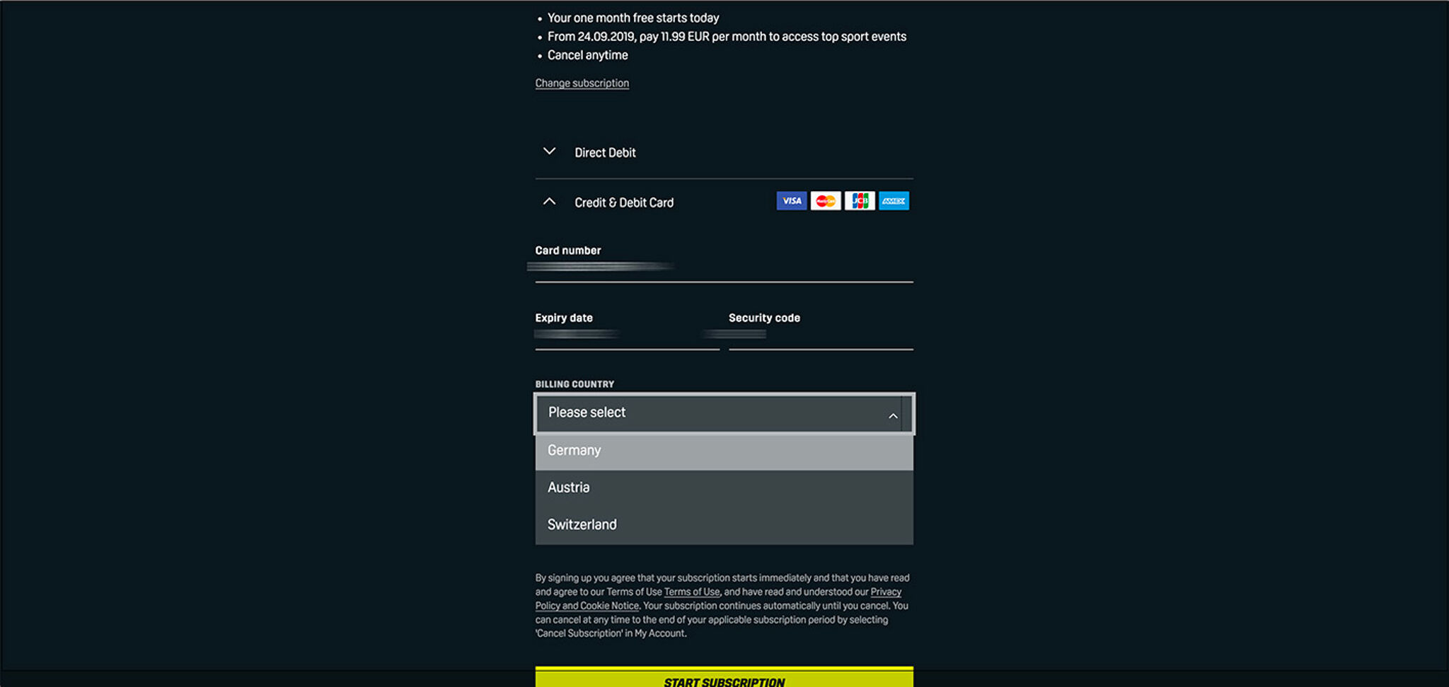 Unblock DAZN outside Germany and create a free account?