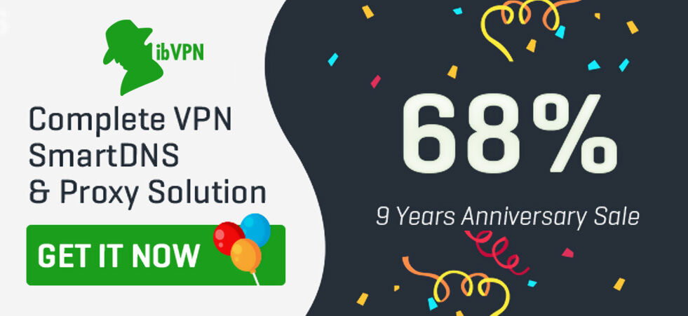 ibVPN birthday! The biggest discount of the year