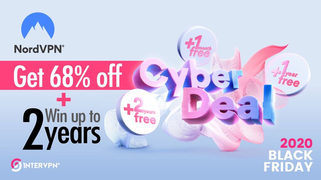 NordVPN cyber black Friday Deal - 68% off + 2 years free