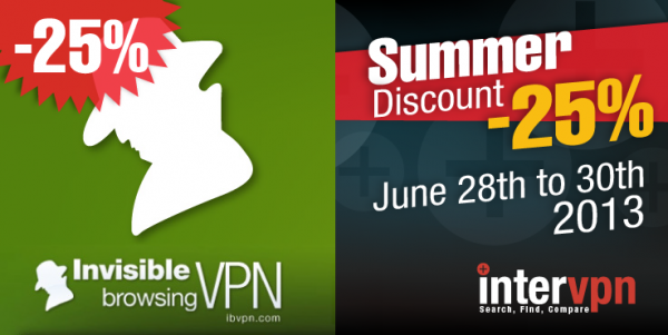 25% Discount from ibVPN