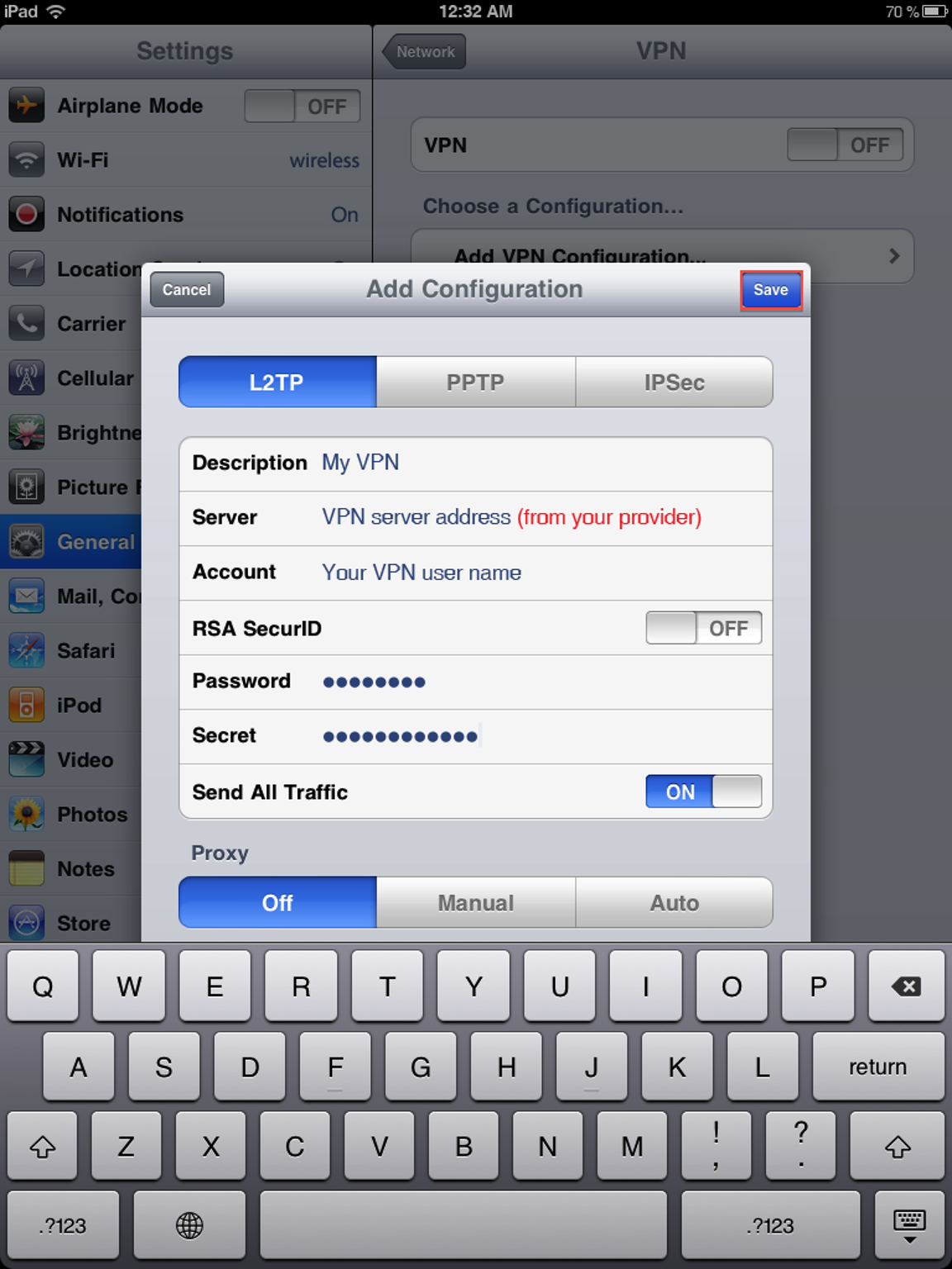 How to Set Up a VPN on iPad | L2TP/IPsec | InterVPN